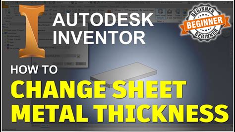 inventor unfold sheet metal|inventor change sheet metal thickness.